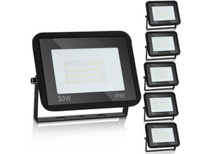 0726505114270 - Led Fluter Flutlicht Strahler Baustrahler Außenlampe IP65 Gartenstrahler Scheinwerfer 5X30W Kaltweiß - Schwarz - Hengda 0726505114270 - Led Fluter Flutlicht Strahler Baustrahler Außenlampe IP65 Gartenstrahler Scheinwerfer 5X30W Kaltweiß - Schwarz - Hengda