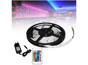 0726505114591 - Hengda 4M LED Streifen Lichtband Beleuchtung LED Strip Lichterkette RGB LED Stripe Band Strip Farbwechsel 30LEDs IP20 mit 24 Tasten Fernbedienung