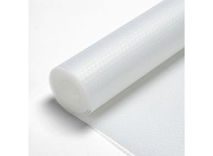 0726505126419 - Schubladenmatte Einlegeböden Regale Antirutschmatte zuschneidbar 500 x 45cmTransparentes Weiß - Transparentes Weiß - Hengda