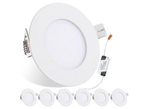 0726505385274 - Swanew - led Einbaustrahler Leuchtmittel Flur Farbwechsel Küche Panellampe 9W 6x