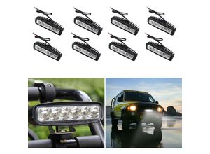 0726505596304 - Tolletour - led Arbeitsscheinwerfer 12V 24V led Scheinwerfer Traktor Arbeitslicht Led Scheinwerfer 12v traktor für Offroad suv atv Led Strahler