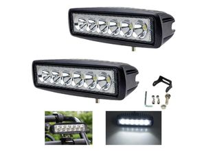 0726505720532 - Led Arbeitsscheinwerfer 12V 24V led Scheinwerfer Traktor Arbeitslicht Led Scheinwerfer 12v traktor für Offroad suv atv Led Strahler Auto 18W 2