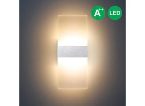 0726505721645 - Wolketon - vingo led Wandleuchte Innen Außen Wandleuchten Modern Wandlampe Wandbeleuchtung Treppenhaus Flur Warmweiß 6W