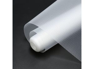 0726505727487 - SWANEW Schubladenmatte Einlegeböden Regale Antirutschmatte zuschneidbar 500 x 60cm2pcsTransparentes Weiß - Transparentes Weiß