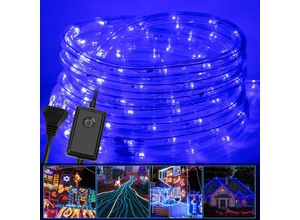 0726505729009 - Vingo - led Lichterschlauch Lichterschläuche Lichterkette Lichtschlauch Partylicht Party Garten blau-20m - blau