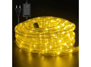 0726505946802 - Led Lichtschlauch für Aussen Innen Lichterschlauch Lichterkette Lichtband Partylicht Dekobeleuchtung Weihnachtsbeleuchtung Warmweiß 20M - Warmweiß