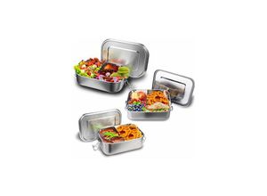 0726506001357 - 800ml Brotdose Metall Brotdose Thermobehlter Lunchbox bpa frei Edelstahl - Hengda