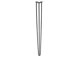 0726506032818 - 4x Hairpin Legs Möbelfüße Tischläufer schwarz Hairpin Legs 3 Bügel für Esstisch 72cm - Vingo