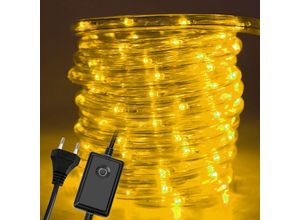 0726506044743 - Hengda LED Lichterschlauch Lichterschläuche Party Lichtleiste Lichtschlauch IP44 Lichterkette Warmweiß-30m - Warmweiß