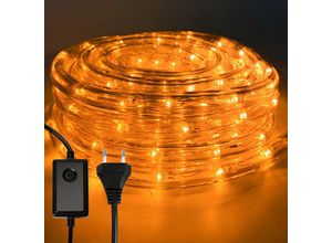 0726506251431 - SWANEW Tube Lumineux Extérieur LED Guirlande Lumineuse Décoration et Adapteur d’alimentation Jaune-20M
