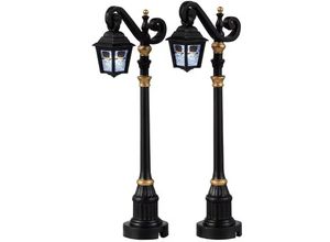 0728162249876 - Lemax - Skeleton Deco Lamp Set Of 2 Cod 24987