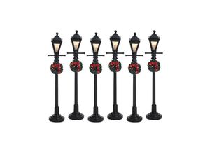 0728162644992 - Lemax - Gas Lantern Street Lamp Set of 6 Cod 64499