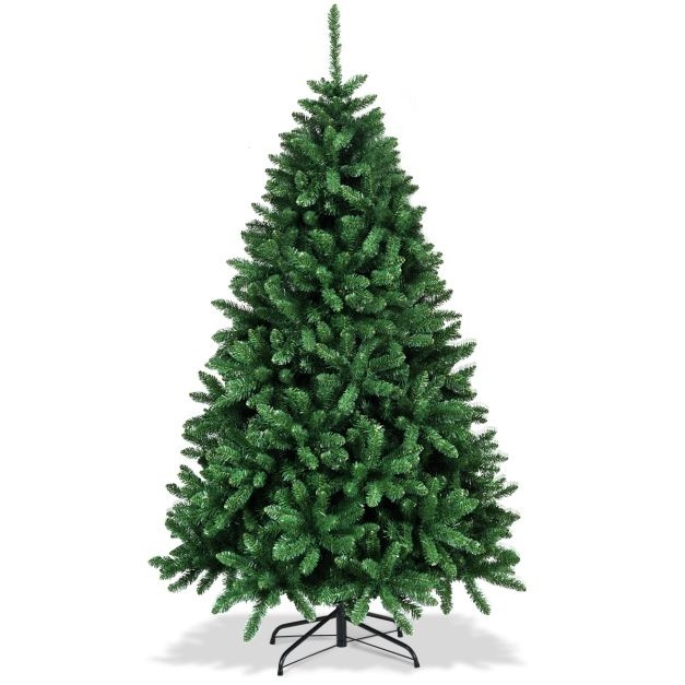 0728370801392 - Künstlicher Weihnachtsbaum - mit klappbarem Metallständer - 1355 Zweigspitzen - 108x180 cm - PVC Material