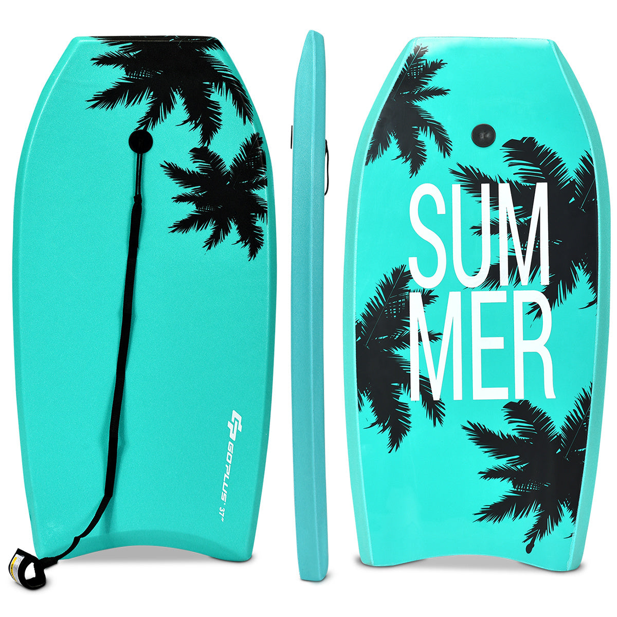 0728370804690 - Goplus sup bord kinderen bodyboard surfplank surfplank groen 104 x 52 x 6 cm