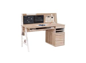 0729389812713 - Schreibtisch Set Kinder mit Aufsatz inkl USB und LED Kreidetafel