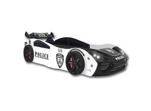 0729389814946 - Autobett Police + Sportsitze Spielbett für Kinder 90x200 inkl Lattenrost