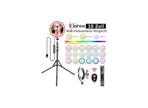 0730542612637 - Gofuniland - EU-Vorschriften 10 Zoll rgb mit Beauty-Spiegel und Stativ-Set