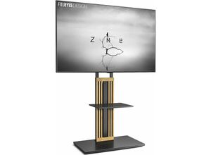 0731034588058 - Fitueyes - Design tv Stnder Standfu tv Bodenstnder mit Ablage Fernsehstnder f¨¹r groe Fernseher 55 bis 80 Zoll bis zu 50kg Hhenverstellbar Schwenkbar