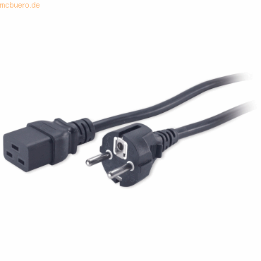 0731304189404 - by Schneider Electric Strom Anschlusskabel [1x Kaltgeräte-Buchse C19 - 1x Schutzkontakt-Stecker] 250 m Schwarz