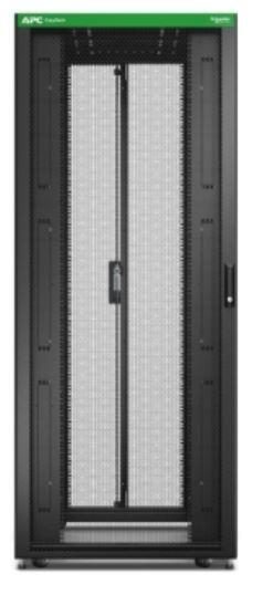 0731304433279 - 0 Easy Rack 800mm 42HE 1000mm mit Dach Rollen Füßen und 4 Halterungen ohne Seitenteile Boden schwarz (ER8200)