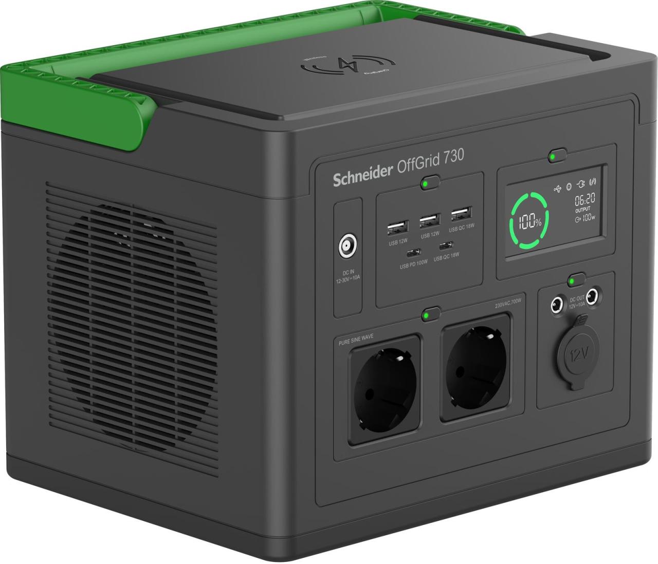 0731304736899 - 0 Schneider OffGrid Portable Power Station PPS730-GR 700 W