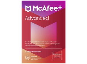 0731944748146 - McAfee Advanced - Individual Jahreslizenz 1 Lizenz Windows Mac Android iOS Antivirus