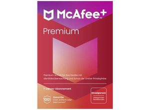 0731944748542 - McAfee Premium - Individual Jahreslizenz 1 Lizenz Windows Mac Android iOS Antivirus