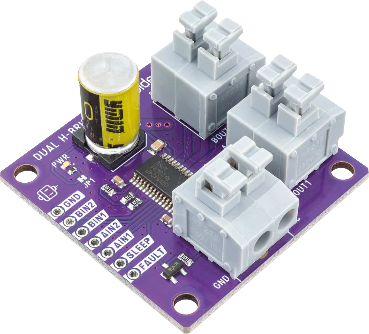 0732388663606 - DEBO DRV8424P - Entwicklerboards - Motorsteuerung Dual H-Bridge DRV8424P