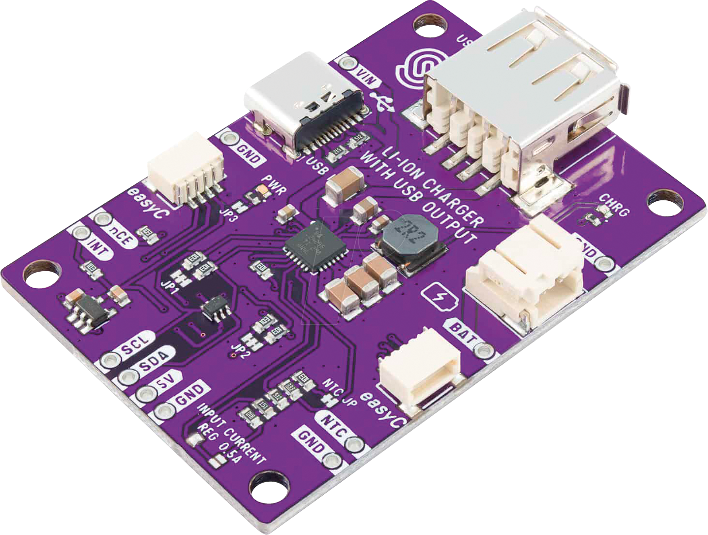 0732388670208 - DEBO BQ24295 - Entwicklerboards - Ladegerät für Li-Ion   LiPo Akkus USB