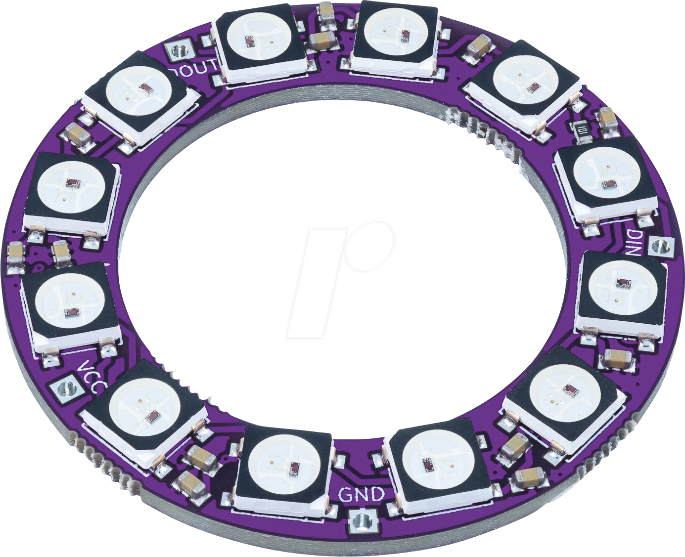 0732388670406 - DEBO LED RING12 - Entwicklerboards - LED-Ring RGB 12 LEDs WS2812