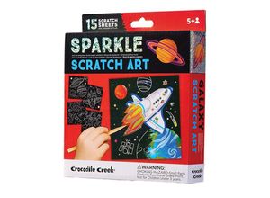 0732396753511 - Kreativ-Set SPARKLE SCRATCH ART - SPACE EXPLORER