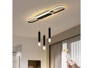 0732489175374 - Led Moderner Pendelleuchte 3-Lichter Esszimmer Kronleuchter Dimmbar Pendelleuchten mit Fernbedienung Hängelampe für Küche Esszimmer Wohnzimmer