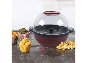 0733835504596 - Senderpick - 5L 850W Popcorn Maschine kugelförmig mit Anti-Stick-Beschichtung 180 Grad drehbaren Aluminiumtopf mit abnehmbarem Transparentdeckel und