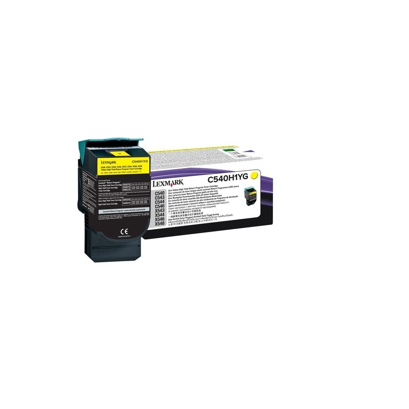 0734646083485 - X548dte de Original Toner gelb 2000 Seiten (C540H1YG) für C540n C543dn C544dn dtn dw n X543dn X544dn dtn n dw X546dtn