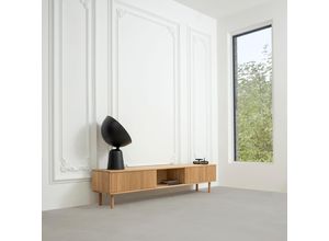 0735745572047 - Lowboard WHITEOAK Sideboards Gr B H T 180 cm x 45 cm x 40 cm braun (eiche weiß geölt) Lowboards aus massivem geölt und geschliffenem Eichenholz in drei Breiten