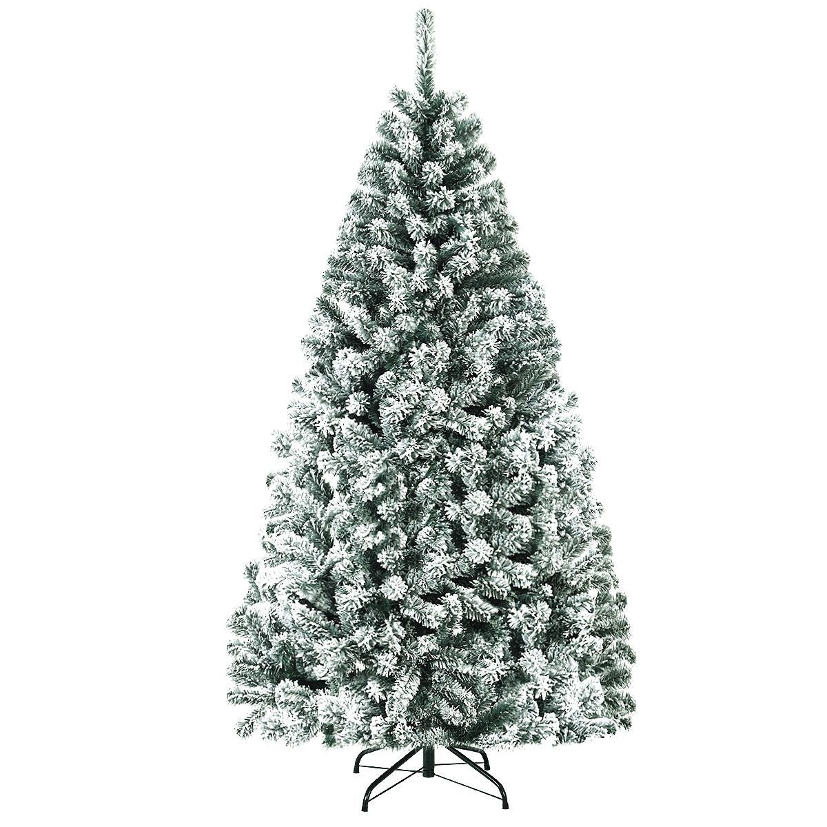 0736542230536 - Künstlicher Weihnachtsbaum verschneit - mit Metallständer - 180 cm