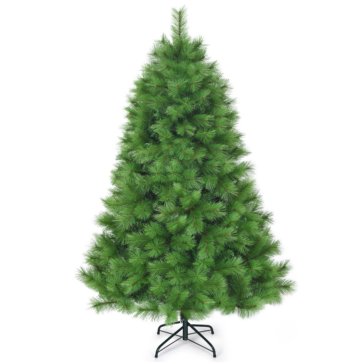 0736542230987 - 180 cm künstlicher Weihnachtsbaum Weihnachtsbaum pvc Nadeln künstlicher Baum mit Metallständer grün