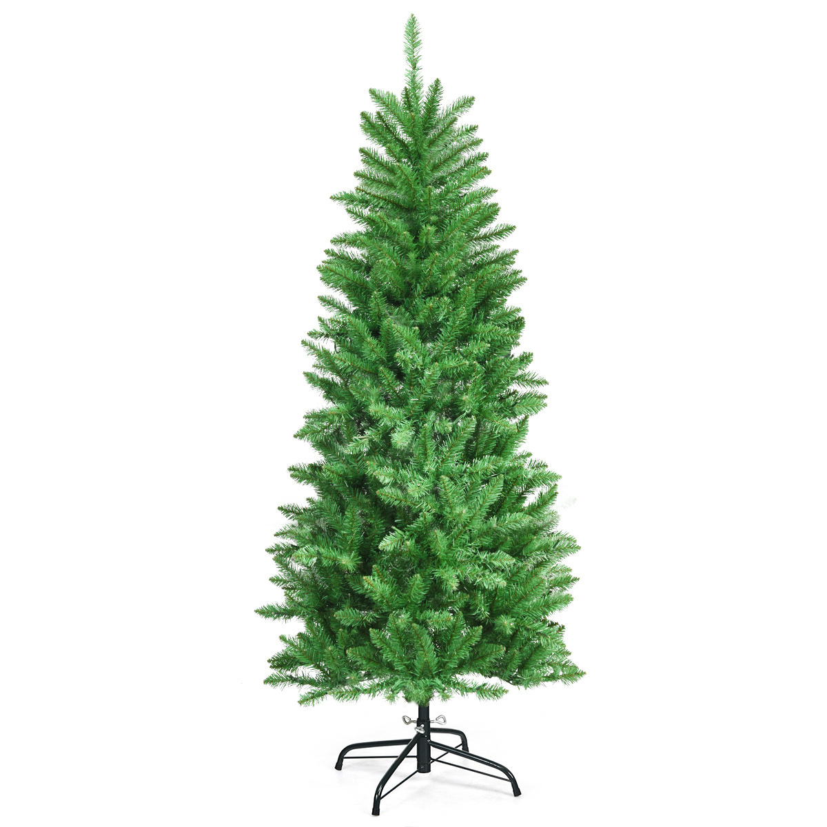 0736542231151 - Coast 150 cm hoher beleuchteter künstlicher Bleistift-Weihnachtsbaum mit warmweißer Glühbirne grün