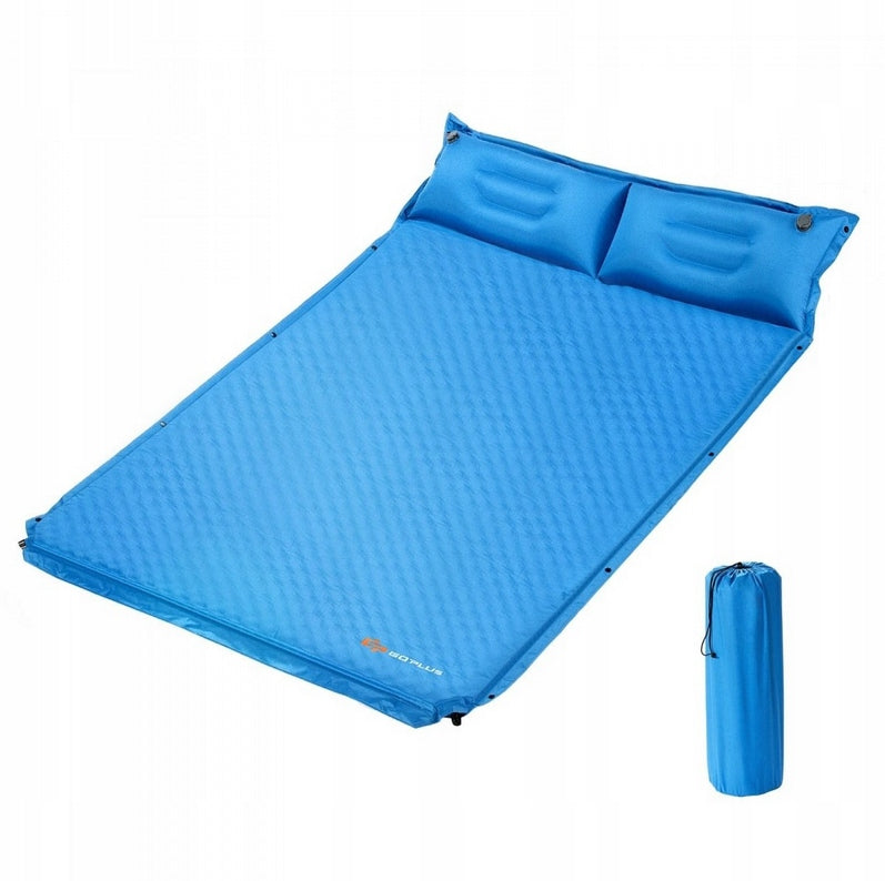 0736542282214 - Campingmatte - Selbstaufblasend - 2 Personen - 186 x 130 x 4cm - Blau