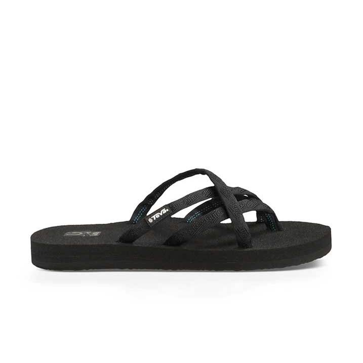 0737045703107 - Teva Zehentrenner Sandale Olowahu in schwarz Sandalen für Damen
