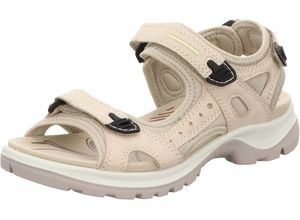 0737428585214 - ecco® Offroad Trekkingsandalen Leder für Damen beige 39