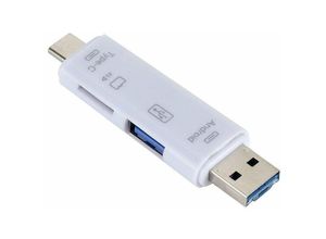 0737547146754 - Northix - OTG-Adapter usb – 5-in-1 – Weiß