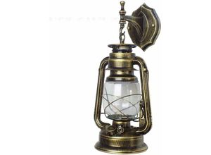 0738633567712 - Senderpick - Vintage ländliche Wandlampe Veranda Lampe led antike Außenwandlampe Wohndekoration (bronzegrün)