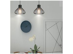 0738725774080 - Wyctin - Deckenleuchte Hängelampe Pendelleuchte Deckenlampe Vintage Lampe für Living Hall Decke -2 flammig