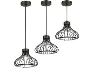 0738725774097 - Wyctin - Deckenleuchte Hängelampe Pendelleuchte Deckenlampe Vintage Lampe für Living Hall Decke -3 flammig