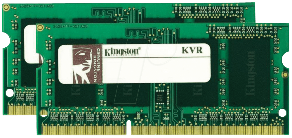 0740617209822 - KINGSTON ValueRAM Memory - 16 GB  2 x 8 GB - SO-DIMM 204-polig - DDR3 (KVR16S11K2 16)