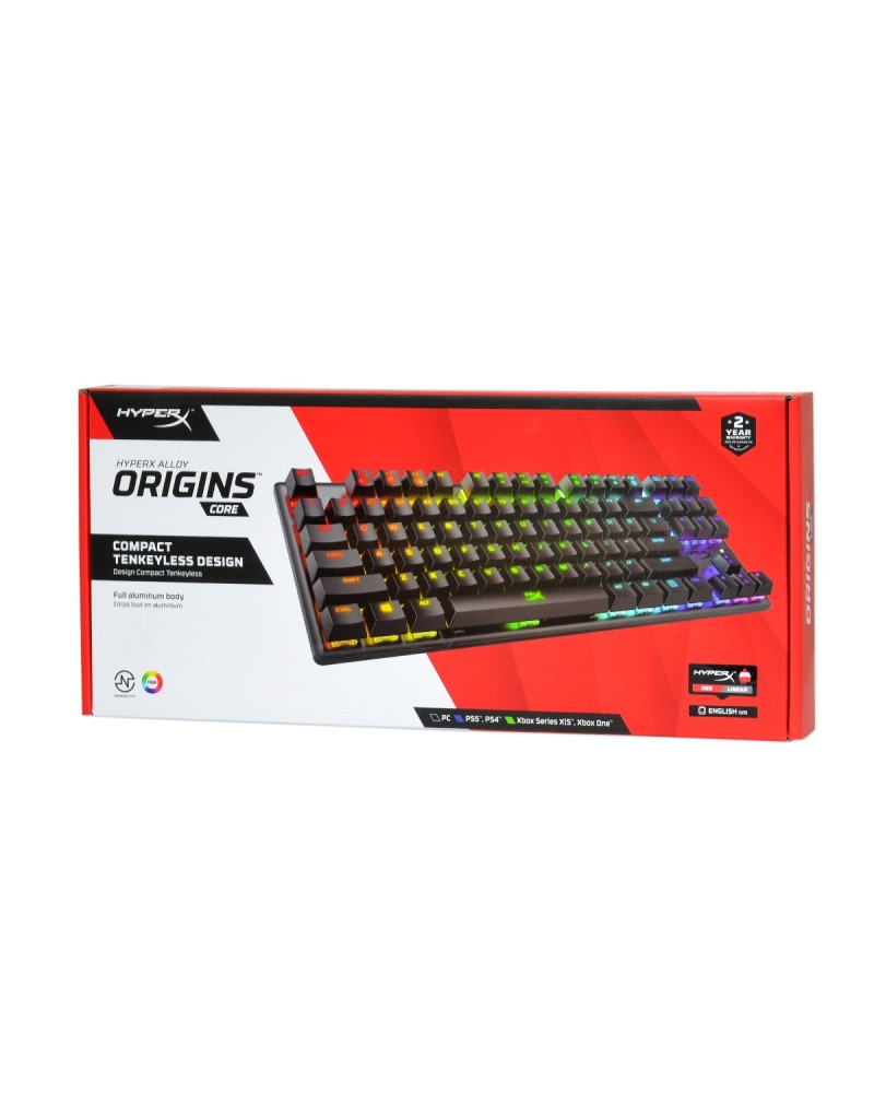 0740617288483 - HyperX Alloy Origins Core - US - Gaming Tastaturen - ohne Numpad - Englisch - US - Schwarz