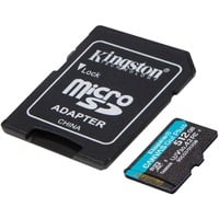 0740617301328 - KINGSTON Speicherkarte Canvas Go Plus microSD 512GB + ADP Speicherkarten Gr 512 GB schwarz