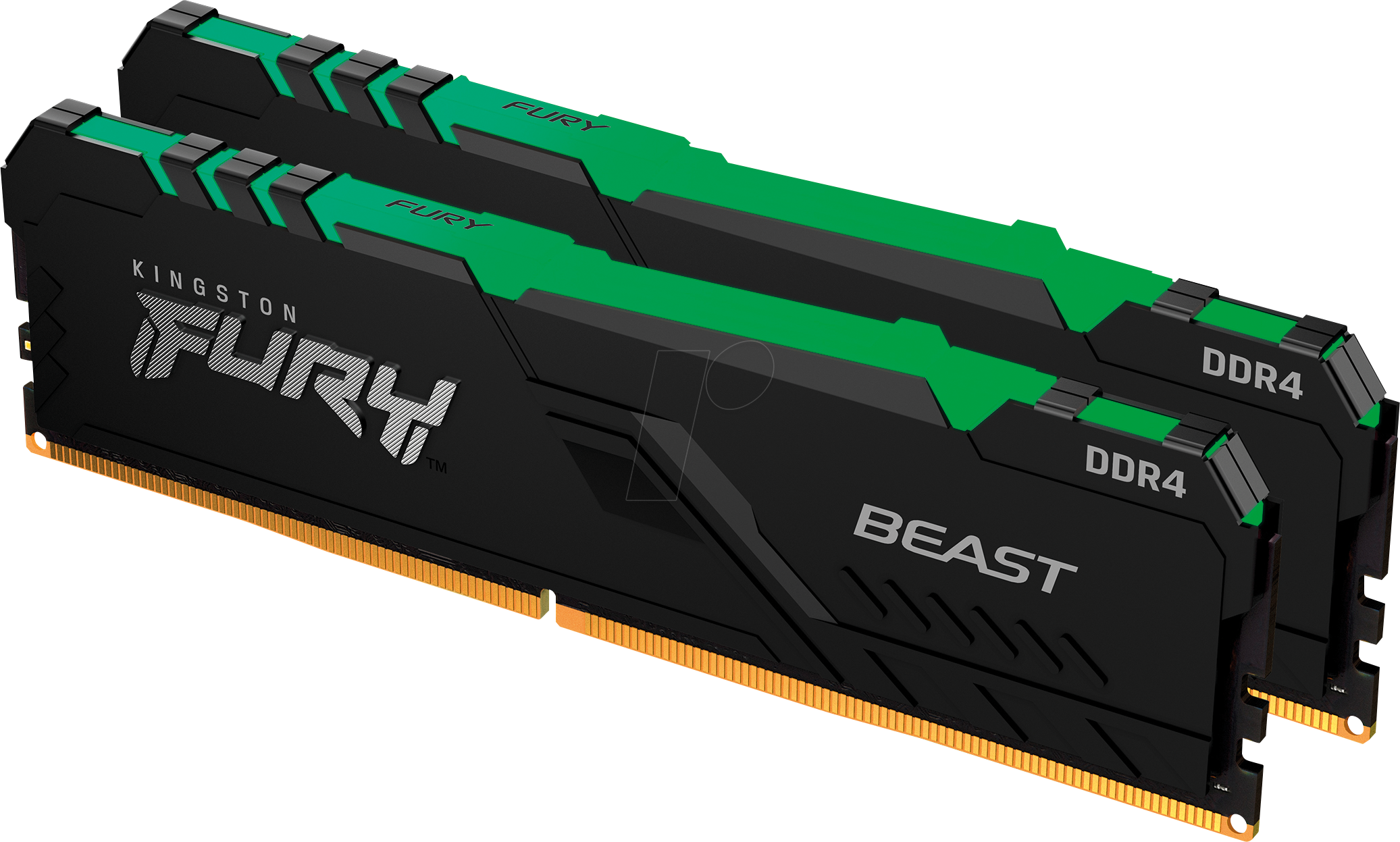 0740617319514 - FURY Beast RGB PC-Arbeitsspeicher Kit DDR4 32 GB 2 x 16 GB 3000 MHz 288pin DIMM CL15 KF430C15BB1AK2 32