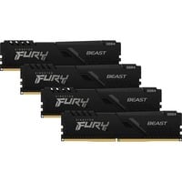 0740617319866 - 64GB (4x16GB) KINGSTON FURY Beast DDR4-3200 CL16 RAM Gaming Arbeitsspeicher Kit (KF432C16BB1K4 64)